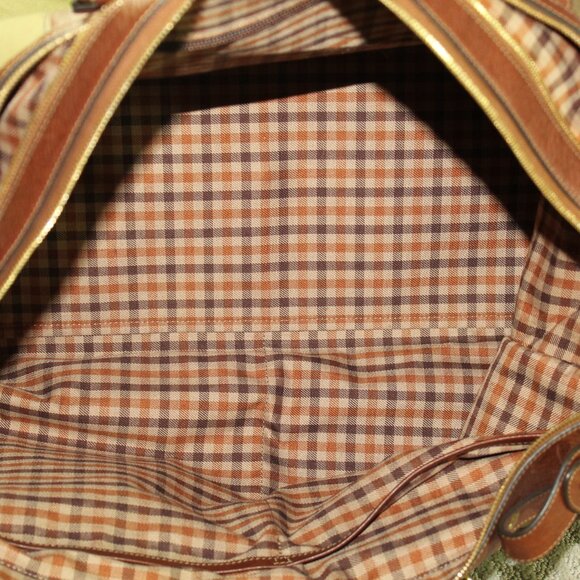 Vintage Ghurka No 2 Olive Green Twill and Leather Express Bag - Picture 10 of 16